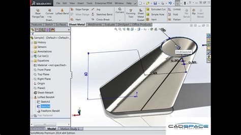 solidworks square to round sheet